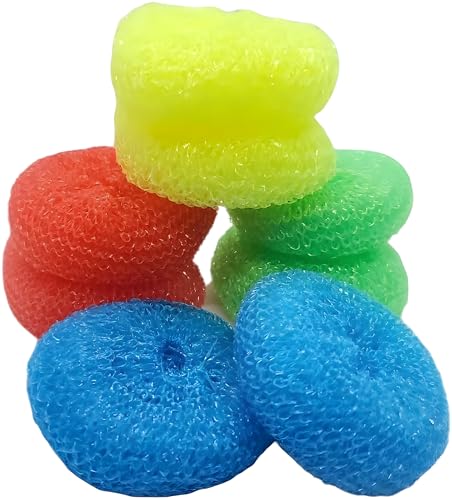 16-Pack Non-Scratch Nylon Scouring Pads for Kitchen Cleaning