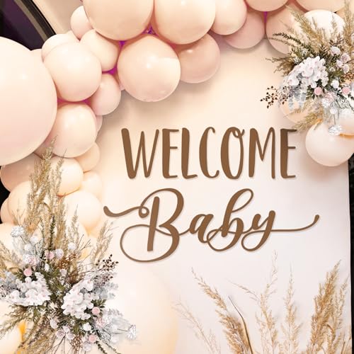 Baby Shower Welcome Sign Decal for Gender Reveal Balloon Arch Backdrop