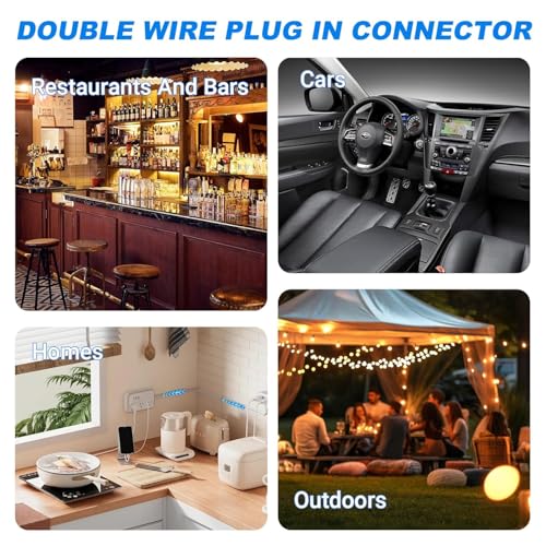 30PCS LED Light Strip Connectors with Pliers - 2 Pin Quick Disconnect