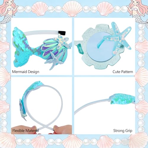 Mermaid Party Headband and Sunglasses Set Under the Sea Decorations