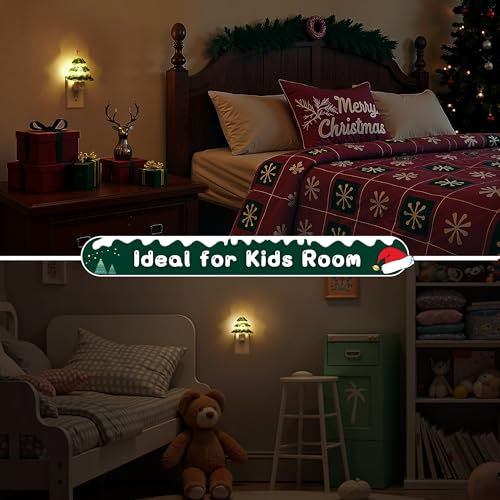 L LOHAS LED Christmas Tree Night Light 3000K Warm White - 2 Pack