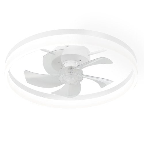 FTZVRD Ceiling Fans with Lights and Remote, 20 Inch Flush Mount Low Noise Fan, Reversible DC Motor, 3-Color Dimmable LED Fan for Bedroom, Dining Room, Kitchen, Kids Room, Home Office