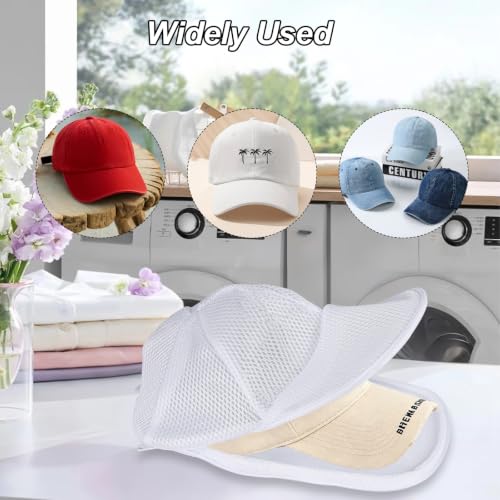 Baseball Cap Washing Bag - 2pcs Soft Mesh Cage for Machine Wash