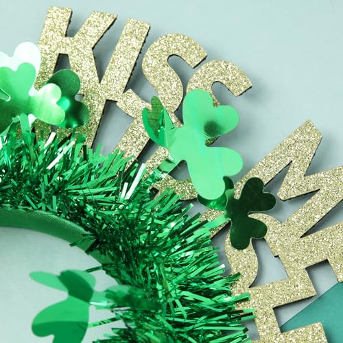 St. Patrick's Day Kiss Me I'm Irish Headband Party Accessory Green