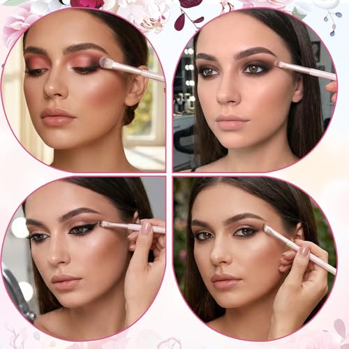 Eyeshadow Brush Set 8 Pcs - Soft Synthetic Blending & Eyeliner Brushes