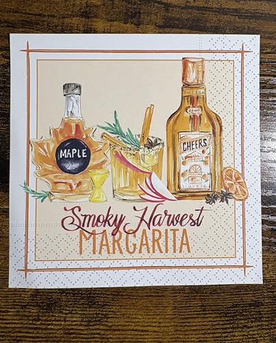 IHR Smoky Harvest Margarita Cocktail Napkins - 20 Count 3-Ply