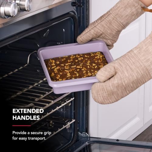 KitchenAid 9-Inch Nonstick Square Cake Pan - Wildflower Aluminized Steel