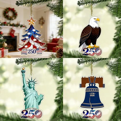 Independence Day Patriotic Door Sign - 250th Celebration Decor