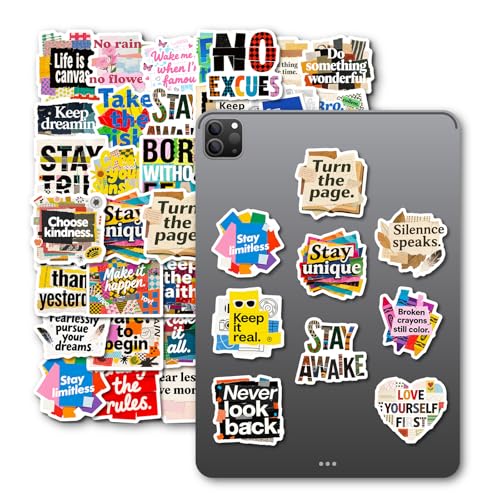 106 Pcs Positive Affirmation Waterproof Vinyl Stickers Set