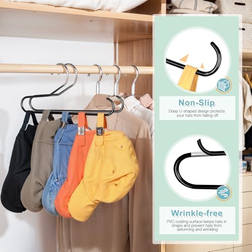 Hat Storage Organizer for Baseball Caps - Black 2 Pack