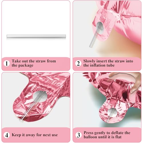40 Inch Pink Foil Number 21 Balloon for 21st Birthday Party