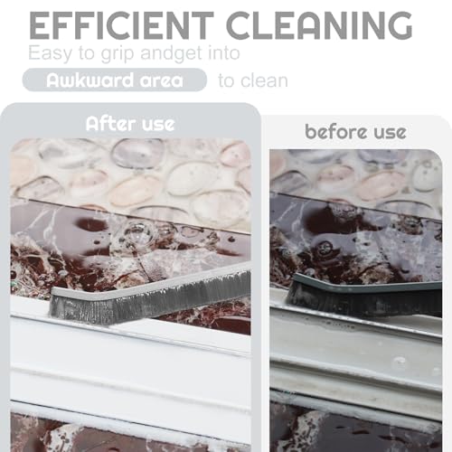 YIGAARUI Premium Crevice Cleaning Brush Set - 3PCS for Bathroom & Kitchen