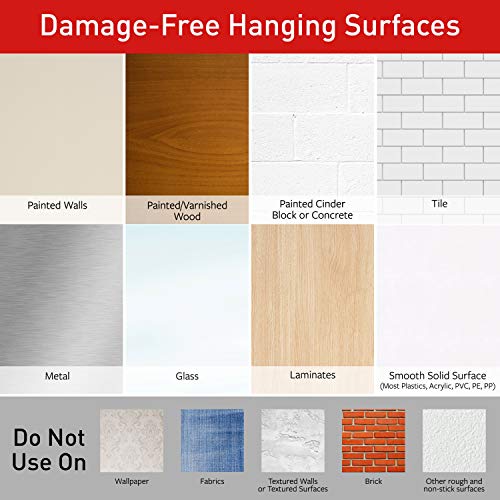 Command Small Refill Adhesive Strips for Wall Hooks - 20 Pack, Damage-Free