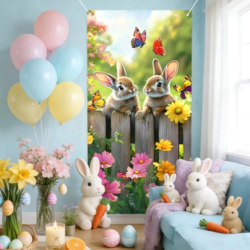 Easter Independence Day Door Banner 35.4 x 70.9 Inch | Seasonal Decor