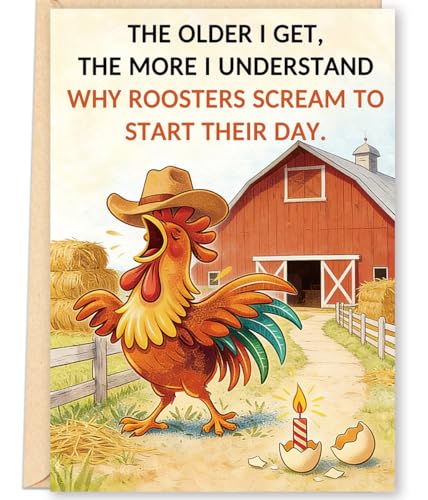 Funny Birthday Card for Men & Women - Humorous Age Milestone Gift