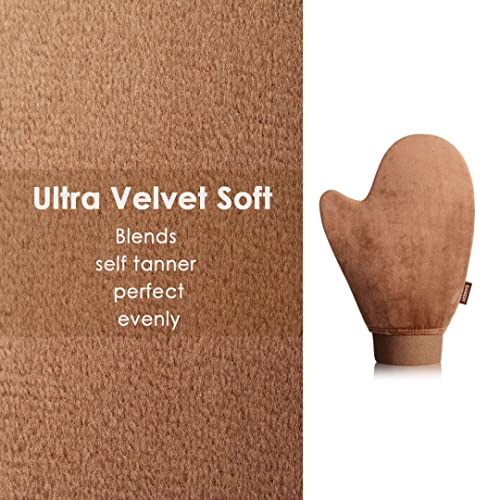 Sanfery Self Tanner Mitt Applicator - Velvet Soft Streak-Free Tanning Glove
