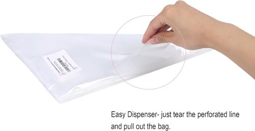 Keenpioneer 14-Inch Tipless Disposable Pastry Bags - Ideal for Cake & Cookie Decorating | Pack of 100