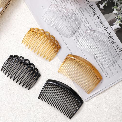 Exircy 18-Piece Plastic French Twist Hair Combs Side Clip Set
