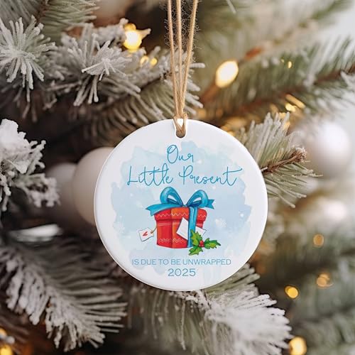 Pregnancy Announcement Baby Bump Ornament - Expecting Parents Gift