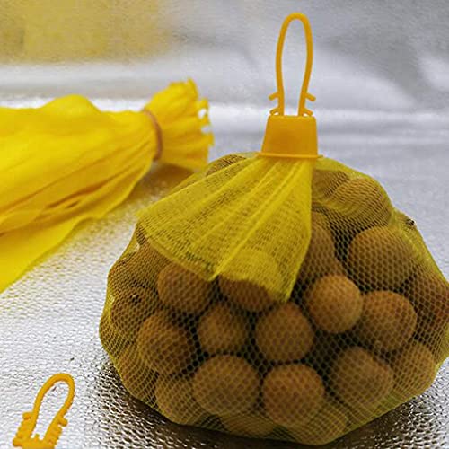 15 Inch Reusable Nylon Mesh Bags with Loop-Style Closure - 100 Pack