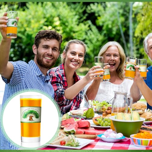 Dunzoom 100 Pcs Family Reunion Water Bottle Labels Stickers Classic Style