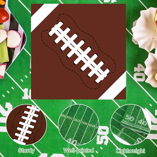 Football Party Supplies - 50 PCS Disposable Napkins (6.5 Inch) for Game Day
