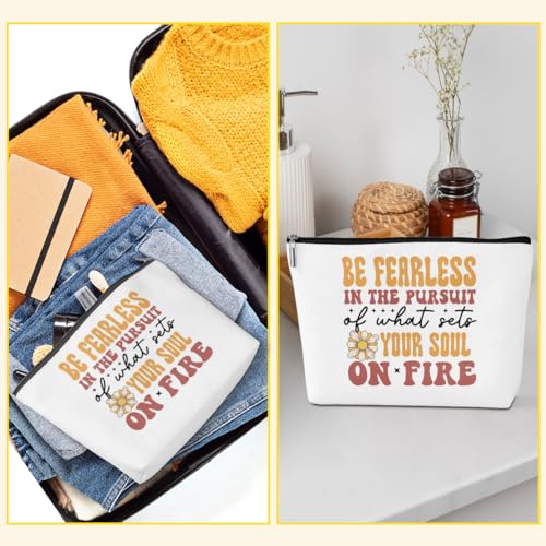Inspirational Makeup Bag Positive Affirmations Travel Toiletry Pouch