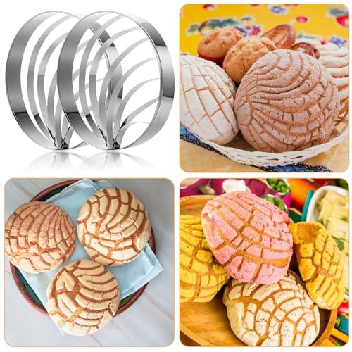 Sibba 2PCS Stainless Steel Concha Cutter Mold - 3.89 Inch