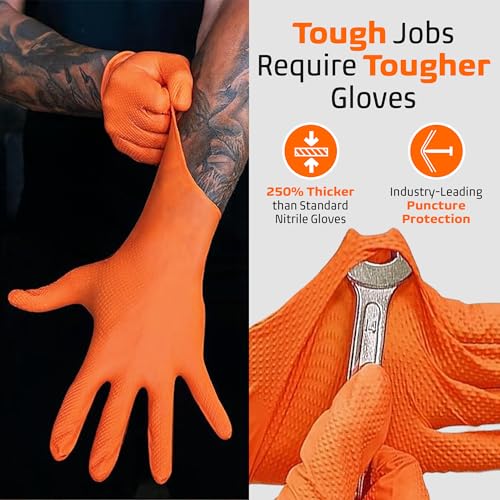 Protectmate Disposable Nitrile Gloves - 5 Mil Latex-Free for Food Prep