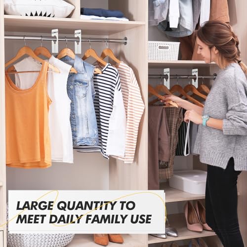 Blulu 25 Pack Transparent Closet Rack Dividers with Marker Pen - Size Labels