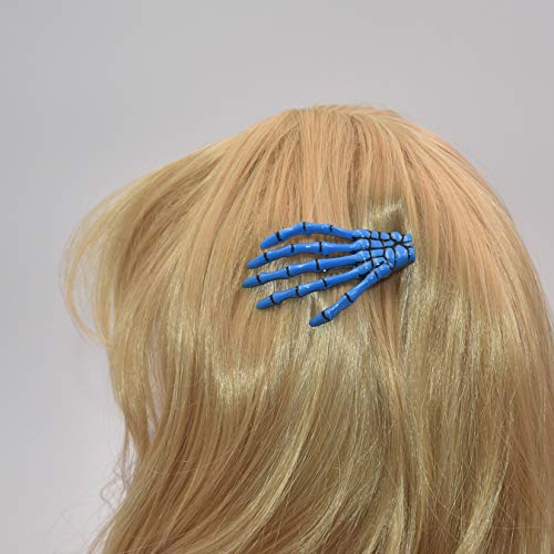 Skeleton Hand Hair Clips 8-Pack Mixed Color Bone Hair Accessories