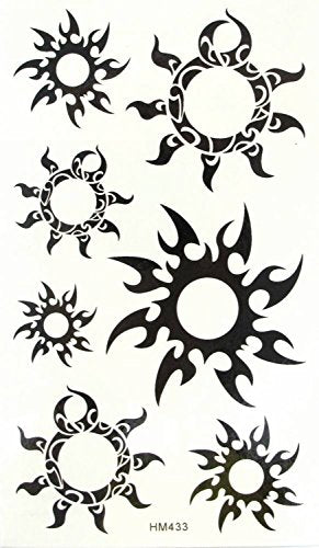 MapofBeauty Sun Temporary Waterproof Body Tattoo Sticker 2 Pcs