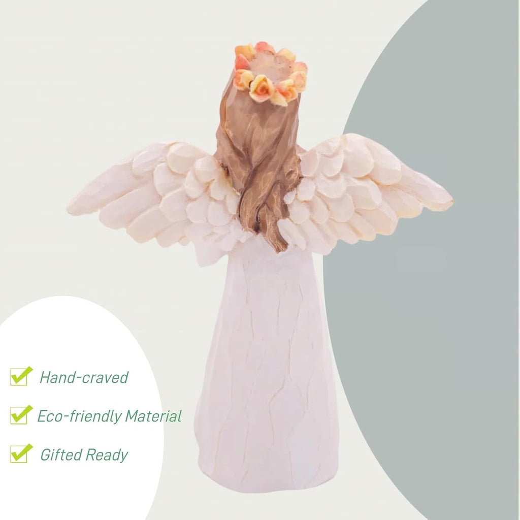 Skiennix Retirement Gift Angel Figurine - Hand-Carved Sculpture for Women | Perfect for Retirement Parties