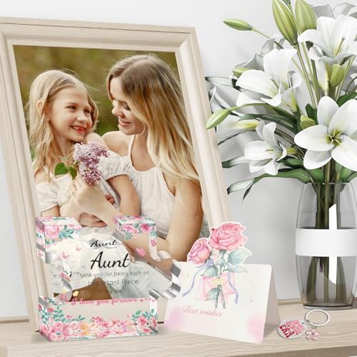 Engraved Acrylic Block for Aunt - Heartfelt Gifts from Niece