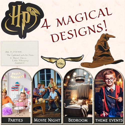 Harry Potter Garland Set - 4 Themed Banners for Party Decor