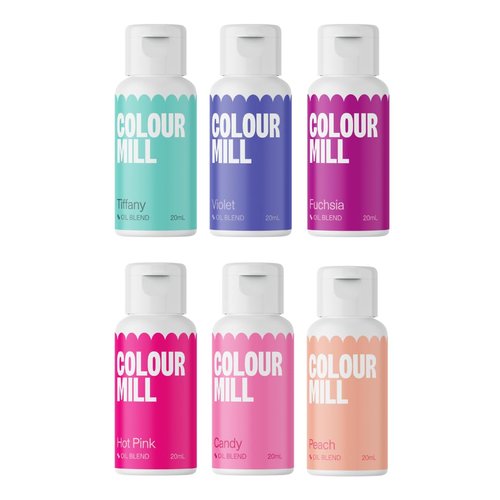 Colour Mill Oil-Blend Food Coloring - Fairytale 6 Pack | 20 Milliliters for Vibrant Baking