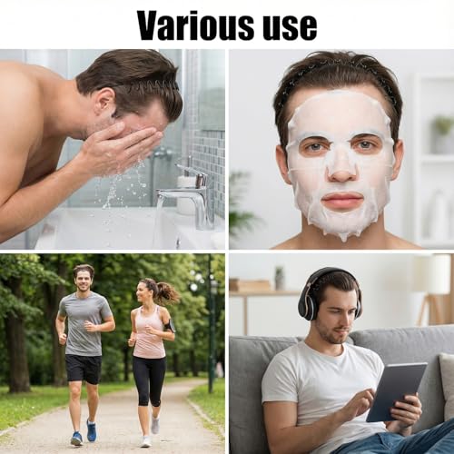 4-Pack Metal Headband for Men Women, Non-Slip Wavy Hair Band Black