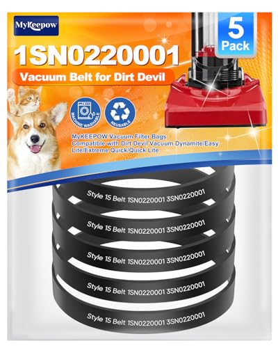 Style 15 Replacement Vacuum Belt for Dirt Devil Dynamite - 5 Pack