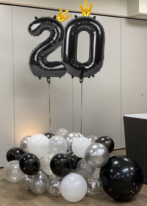 Black Number Balloon - 40 Inch 0 Balloon for Birthday Decorations | Elegant Party Supplies for All Ages