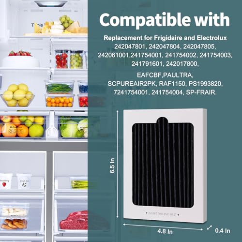 Astrair 6 Pack Refrigerator Air Filter Replacement for Frigidaire Pure Air Ultra Models