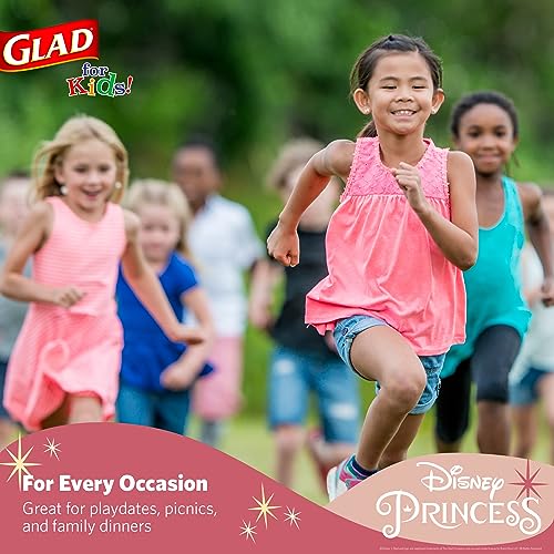 Glad for Kids Disney Princess Disposable Paper Plates, 10 Inch, 20 Count
