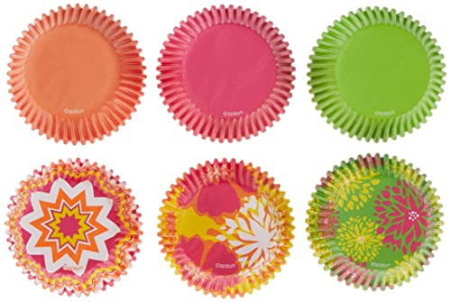 Wilton Neon Floral Baking Cups - 150 Count, 2-Inch Standard Size