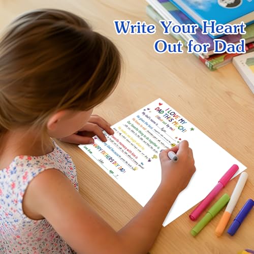 Interactive Father's Day Card from Kids - I Love My Dad This Much