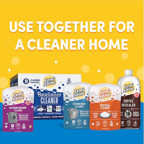 Lemi Shine Natural Washing Machine Cleaner & Deodorizer 1.8 Oz Pack of 1