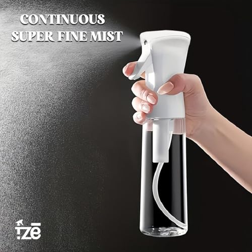 FZE 300ml Continuous Spray Bottle Fine Mist for Hair, Plants and Cleaning