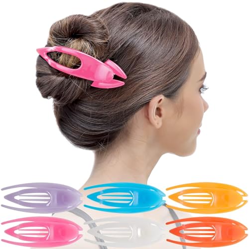 RC ROCHE 6-Piece Flat Claw Clips – No-Slip Duckbill Hair Clips for Styling