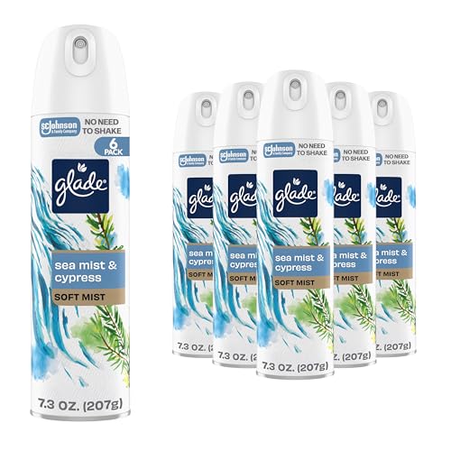 Glade Sea Birch Air Freshener Room Spray Pack of 6, Long-Lasting Freshness