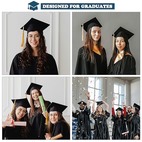 Graduation Cap Headband Insert - Secure Anti-Fall Grad Hat Hair Band