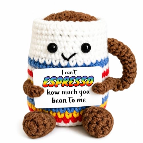 Coffee Lover Plush Gift - Funny Espresso Positivity Support
