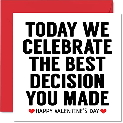 Personalized Valentine's Day Card for Him/Her - 5.7" x 5.7"
